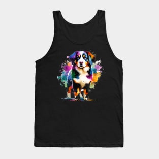 Watercolor Appenzeller Sennenhund Tank Top